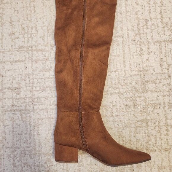 On 34th Womens Gabriellaa Over-The-Kn Cognac Micro 7.5M - A007 - Picture 6 of 13